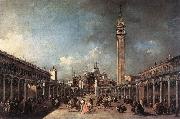 GUARDI, Francesco Piazza di San Marco dfh oil on canvas